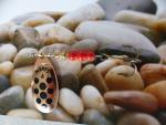 Mepps Aglia Decoree Copper Black Dots Size 5